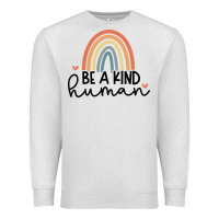 Oatmeal Heather be a kind Premium Sweatshirt - Unal Design