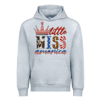 Heather Grey little miss america Urban Hoodie - HRA Design Shop