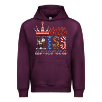 Mauve Wine little miss america Urban Hoodie - HRA Design Shop