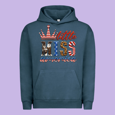 Little Miss America Urban Hoodie Designed By Hra Design Shop