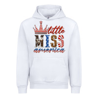 White little miss america Urban Hoodie - HRA Design Shop
