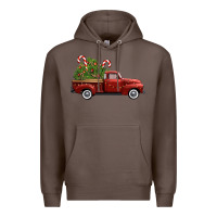 Coffee christmas trees truck Premium Hoodie - FaDigitalArtStudio