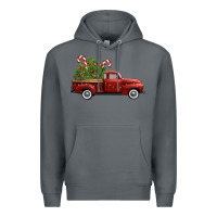 Rock christmas trees truck Premium Hoodie - FaDigitalArtStudio