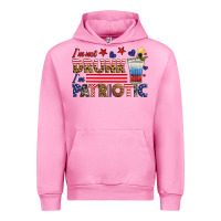 Fuchsia Pink i'm not drunk i'm patriotic Urban Hoodie - HRA Design Shop