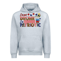 Heather Grey i'm not drunk i'm patriotic Urban Hoodie - HRA Design Shop