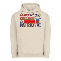 Pigment French Oak i'm not drunk i'm patriotic Urban Hoodie - HRA Design Shop