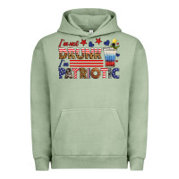 Pigment Oil Green i'm not drunk i'm patriotic Urban Hoodie - HRA Design Shop