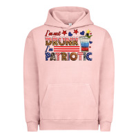 Pigment Salmon i'm not drunk i'm patriotic Urban Hoodie - HRA Design Shop