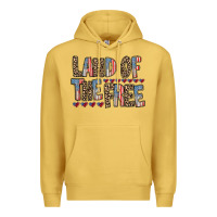 Antique Gold land of the free Premium Hoodie - RacoonDesign