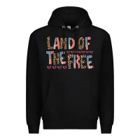 Black land of the free Premium Hoodie - RacoonDesign