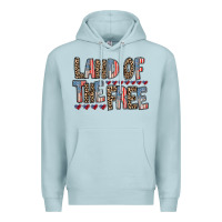 Blue Mist land of the free Premium Hoodie - RacoonDesign