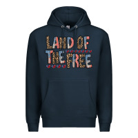 Navy land of the free Premium Hoodie - RacoonDesign