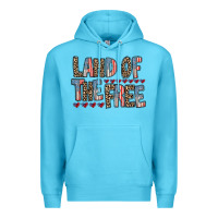Ocean Blue land of the free Premium Hoodie - RacoonDesign