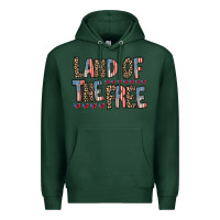 Sports Green land of the free Premium Hoodie - RacoonDesign