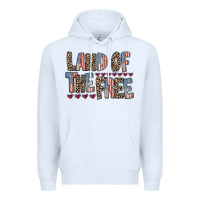 White land of the free Premium Hoodie - RacoonDesign