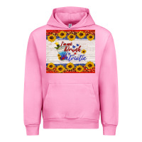 Fuchsia Pink i'm not drunk i'm patriotic Urban Hoodie - HRA Design Shop