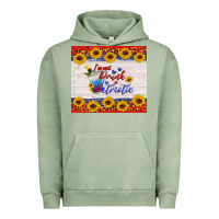 Pigment Oil Green i'm not drunk i'm patriotic Urban Hoodie - HRA Design Shop