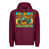 Burgundy farm truck tumbler Premium Hoodie - HRA Design Shop
