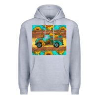 Heather Grey farm truck tumbler Premium Hoodie - HRA Design Shop