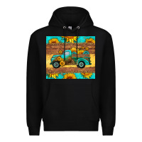 Black farm truck tumbler Premium Hoodie - HRA Design Shop
