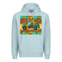 Blue Mist farm truck tumbler Premium Hoodie - HRA Design Shop