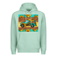 Seafoam farm truck tumbler Premium Hoodie - HRA Design Shop