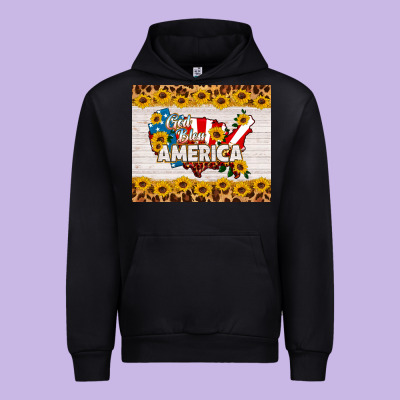 God Bless America Urban Hoodie Designed By Hra Design Shop