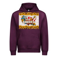 Mauve Wine god bless america Urban Hoodie - HRA Design Shop