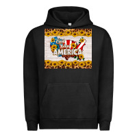 Pigment Black god bless america Urban Hoodie - HRA Design Shop