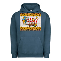 Pigment Midnight Navy god bless america Urban Hoodie - HRA Design Shop