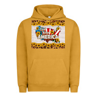 Pigment Peanut Butter god bless america Urban Hoodie - HRA Design Shop