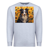 Heather Grey australian shepherd Premium Sweatshirt - Unal Design