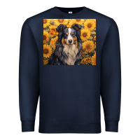 Navy australian shepherd Premium Sweatshirt - Unal Design