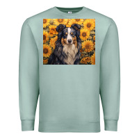 Seafoam australian shepherd Premium Sweatshirt - Unal Design