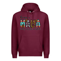 Burgundy being mama makes my life complate Premium Hoodie - CowhideDigitalArt