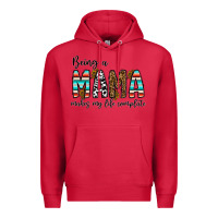 Cardinal being mama makes my life complate Premium Hoodie - CowhideDigitalArt