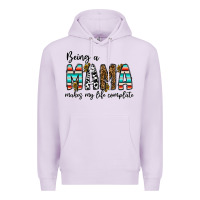 Lilac being mama makes my life complate Premium Hoodie - CowhideDigitalArt