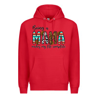 Red being mama makes my life complate Premium Hoodie - CowhideDigitalArt