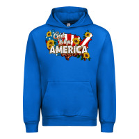 Cobalt god bless america Urban Hoodie - HRA Design Shop