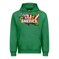 Emerald god bless america Urban Hoodie - HRA Design Shop