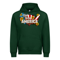 Forest Green god bless america Urban Hoodie - HRA Design Shop