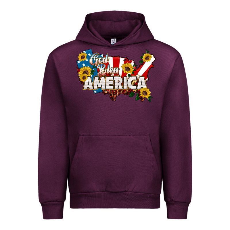 God Bless America Urban Hoodie by HRA Design Shop | Teevron