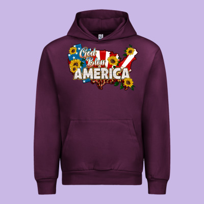 God Bless America Urban Hoodie Designed By Hra Design Shop
