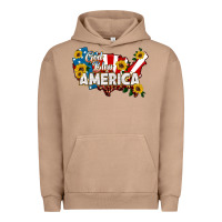 Pigment Burro god bless america Urban Hoodie - HRA Design Shop