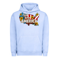 Pigment Grape Ice god bless america Urban Hoodie - HRA Design Shop