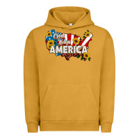 Pigment Peanut Butter god bless america Urban Hoodie - HRA Design Shop