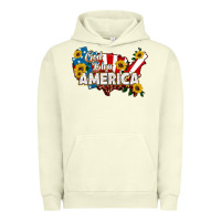 Pigment Pistachio god bless america Urban Hoodie - HRA Design Shop