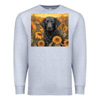 Heather Grey black lab Premium Sweatshirt - Unal Design