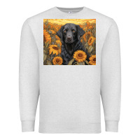 Oatmeal Heather black lab Premium Sweatshirt - Unal Design
