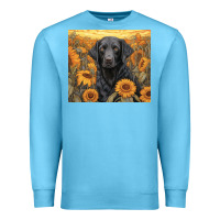 Ocean Blue black lab Premium Sweatshirt - Unal Design